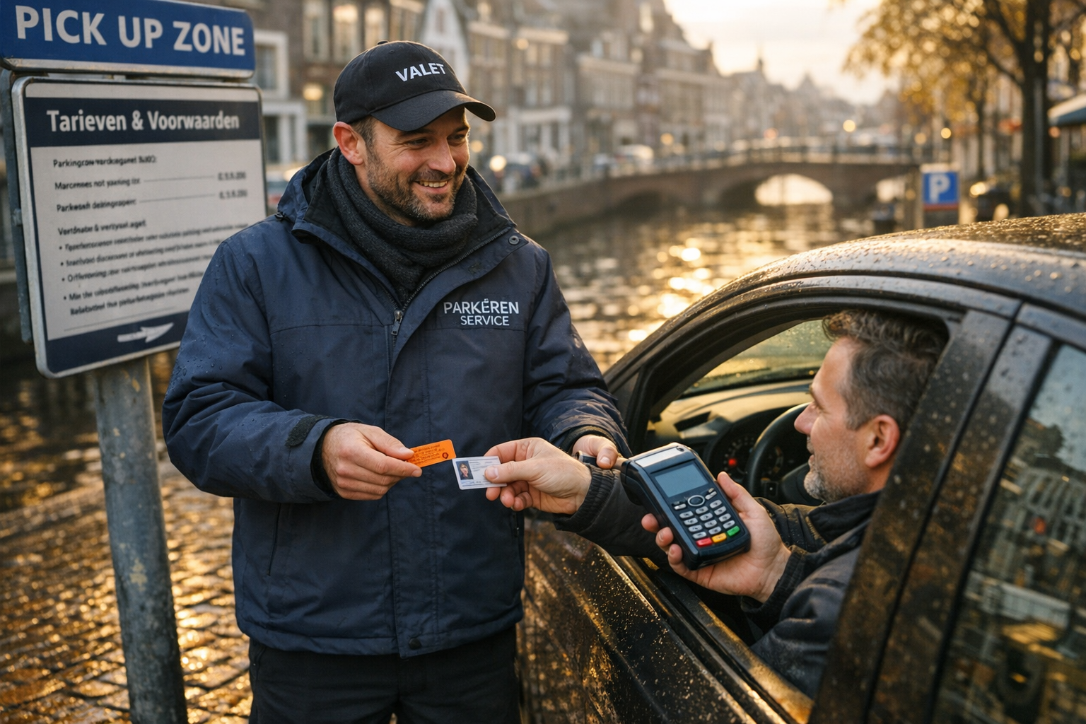 Parkeerservice medewerker bij hotel in Alkmaar