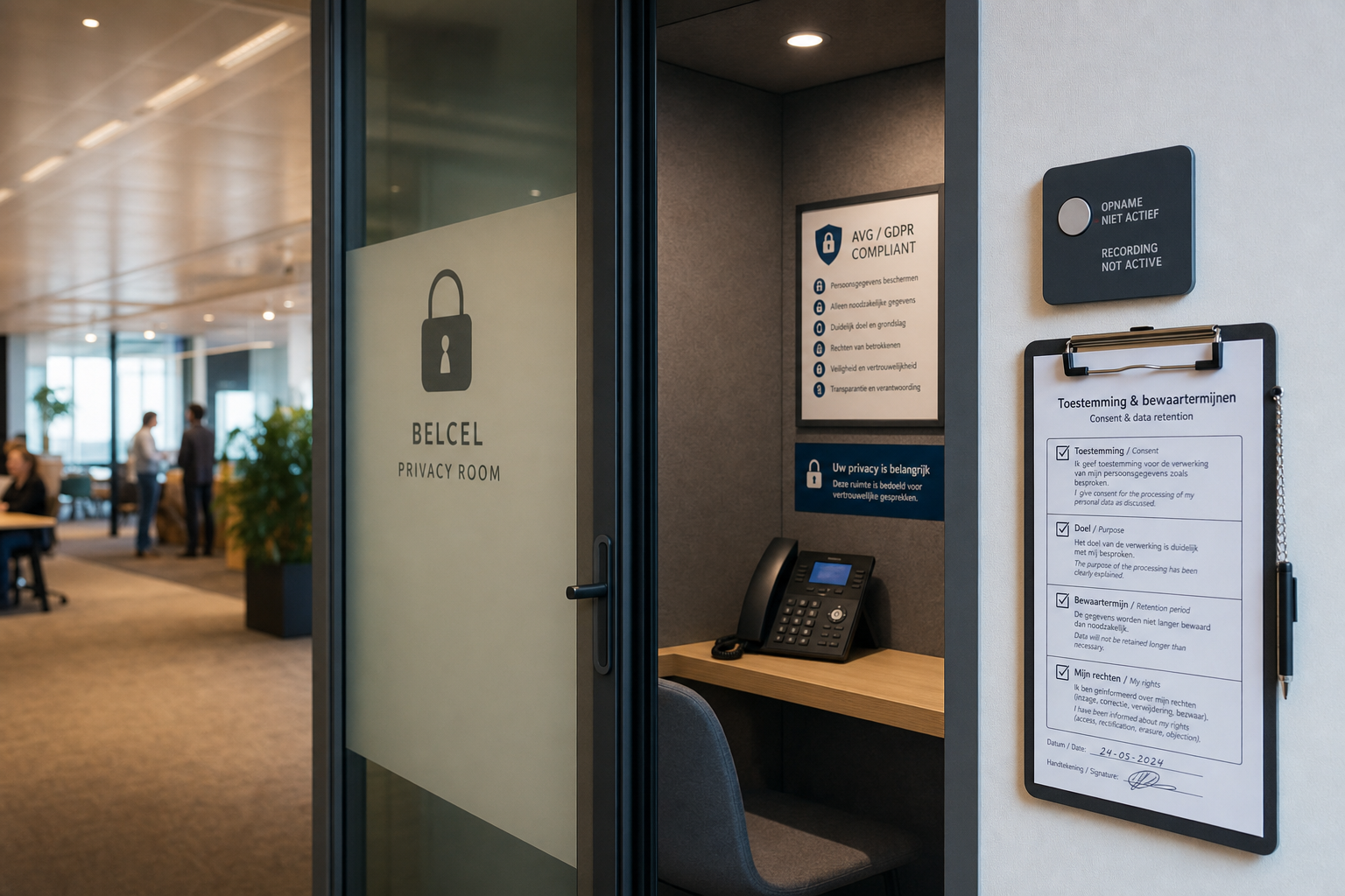 GDPR compliance voor belcel monitoring