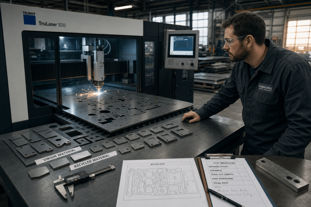 Wat kost lasersnijden gemiddeld en welke factoren (materiaal, dikte, snijlengte en nabewerking) bepalen de&nbsp;prijs?